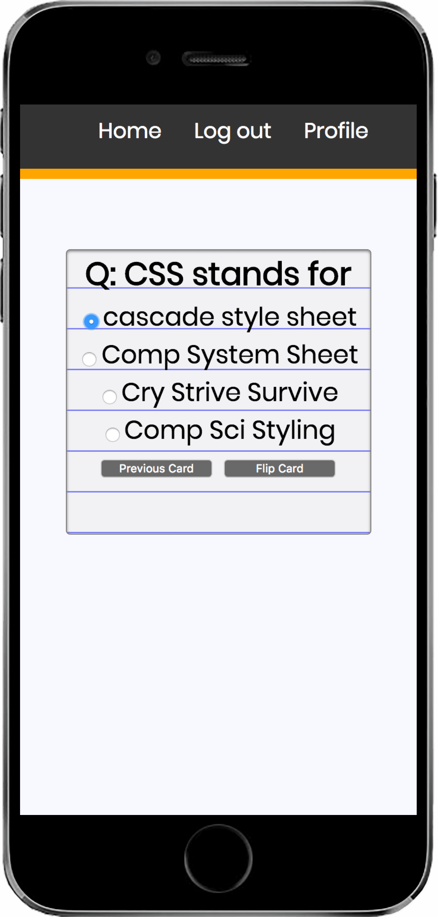 mobile-view-flashquiz